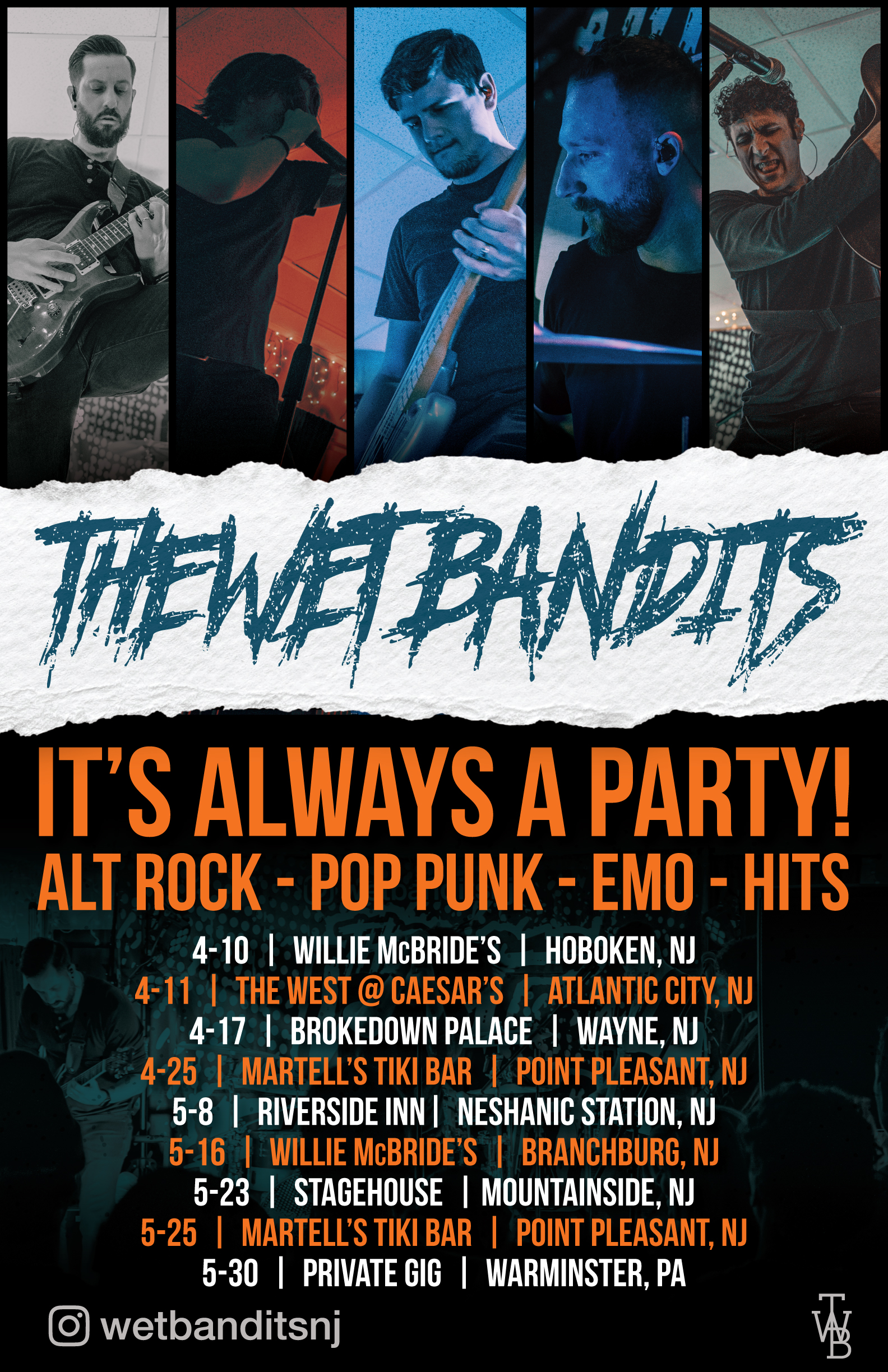 The Wet Bandits Show List Image